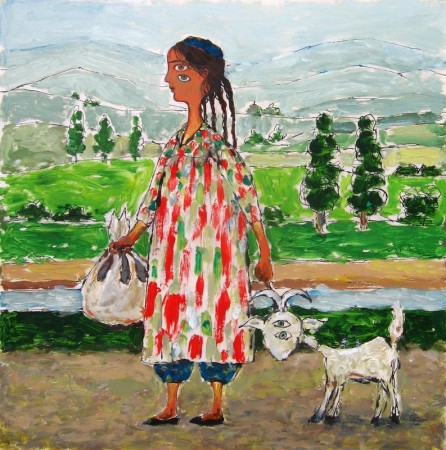 Узбечка с козочкой